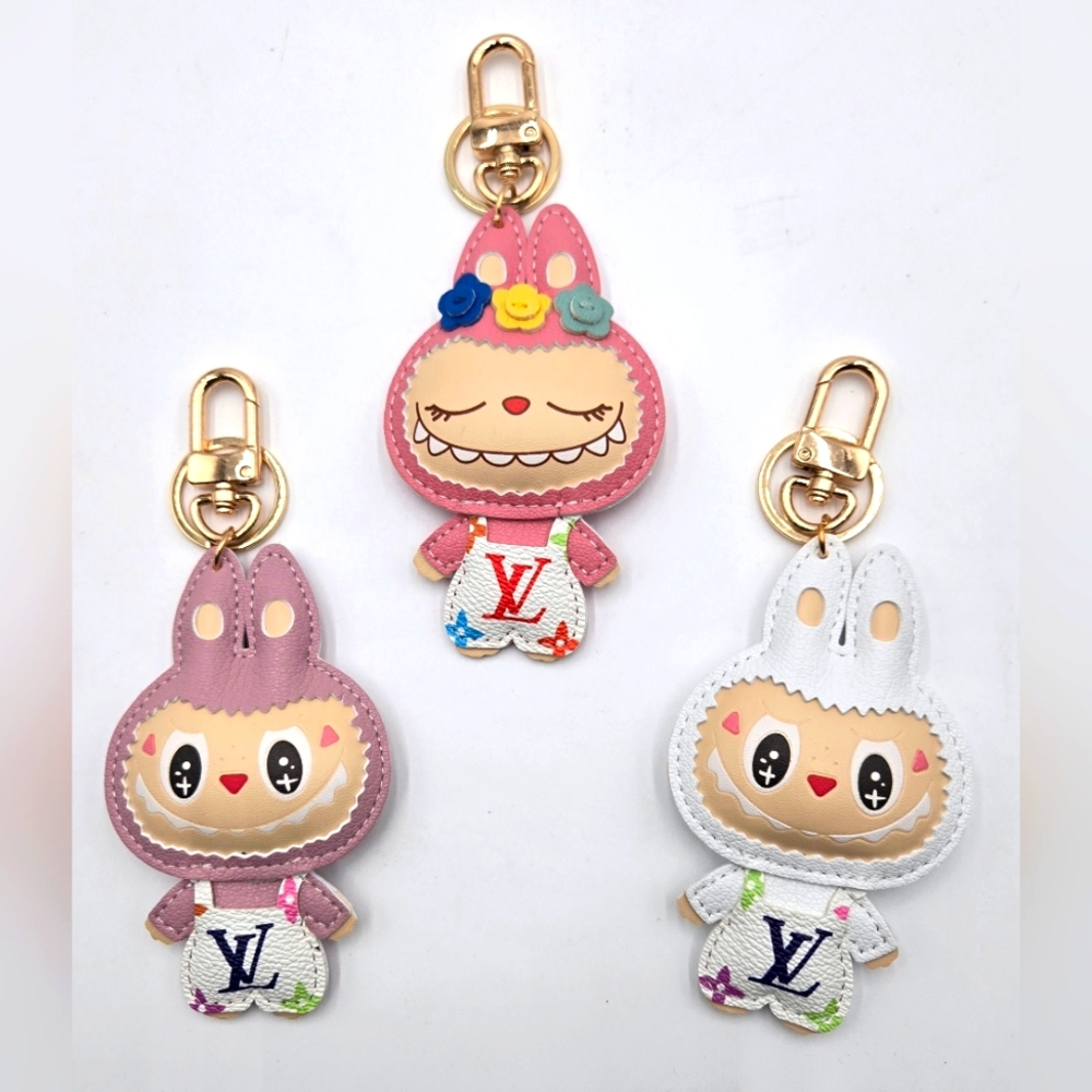 FASHION Monster Character Charm Keychains w/LUX attire and Gold Clips